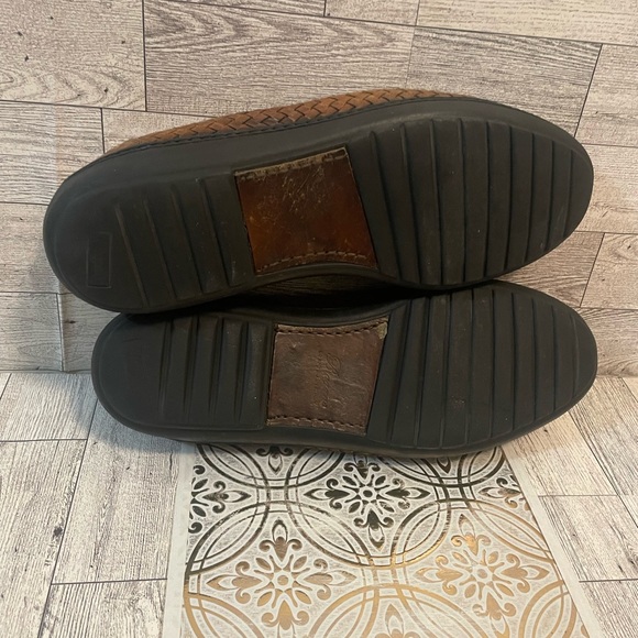 Cole haan bragano Italy brown woven leather slip on shoes - Picture 4 of 4